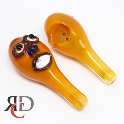 GLASS PIPE FACE ART GOLDEN GP5084 1CT
